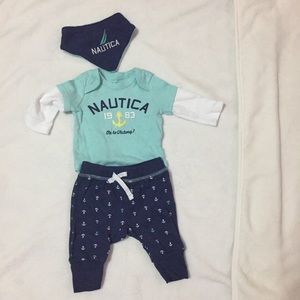 Nautica boy outfit 0-3M